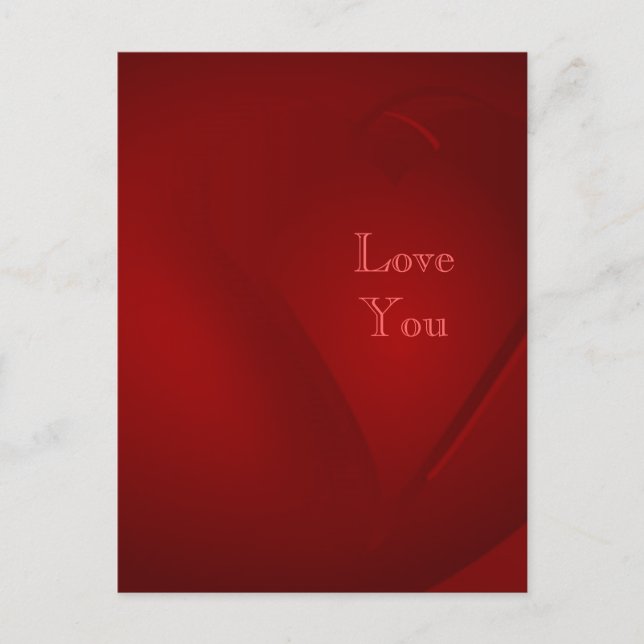 Blood Red Hearts Postcard (Front)