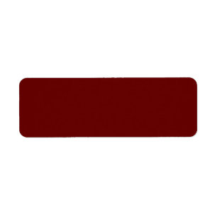 Blood Red Return Address Label