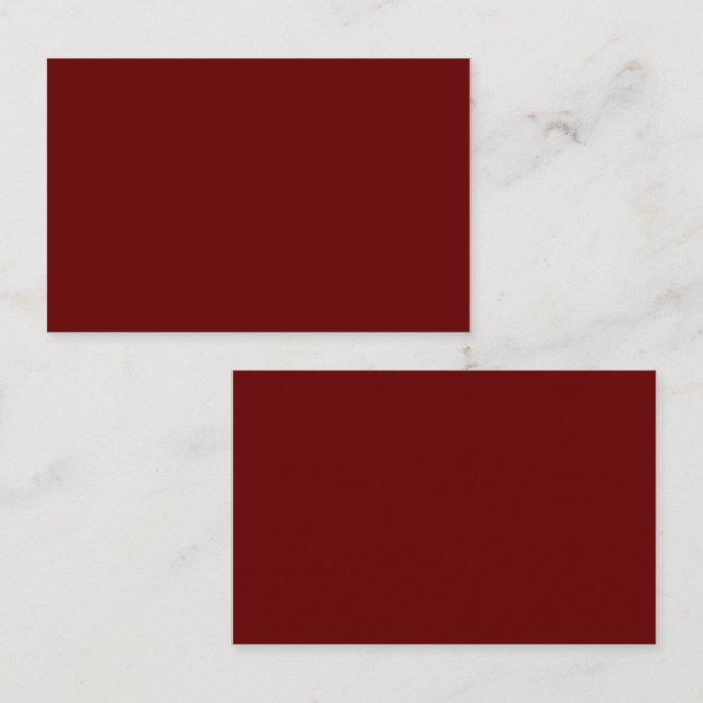 Blood red (solid colour)   business card (Front/Back)
