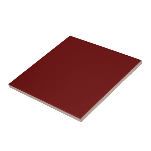 Blood red (solid colour)   ceramic tile (Side)