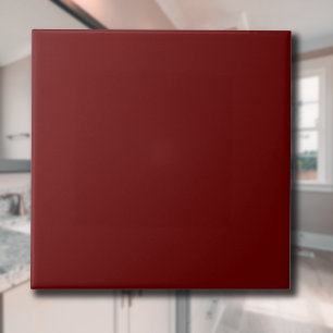 Blood Red Solid Colour   Classic   Elegant Ceramic Tile