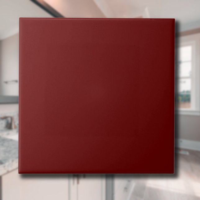 Blood Red Solid Colour | Classic | Elegant Ceramic Tile (Creator Uploaded)