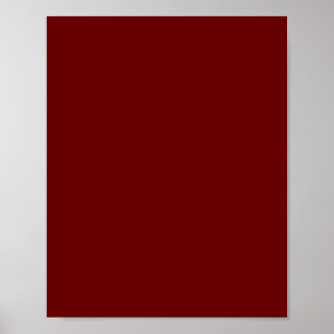 Blood red (solid colour)   poster