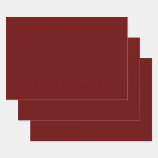 Blood red (solid colour)   wrapping paper sheet (Set)