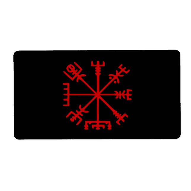 Blood Red Vegvísir (Viking Compass) (Front)