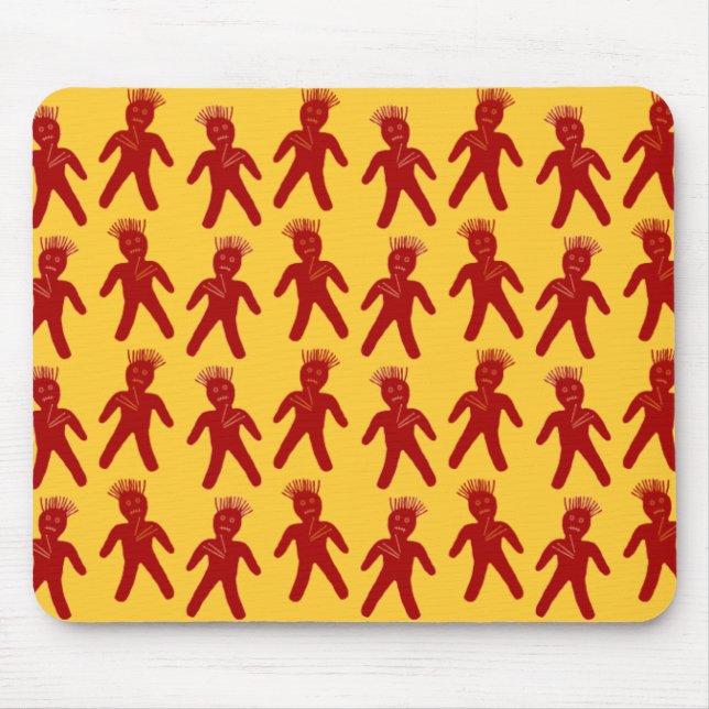 Blood Red Voodoo Dolls Mouse Pad (Front)