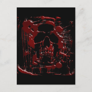 Blood Skull Postcard