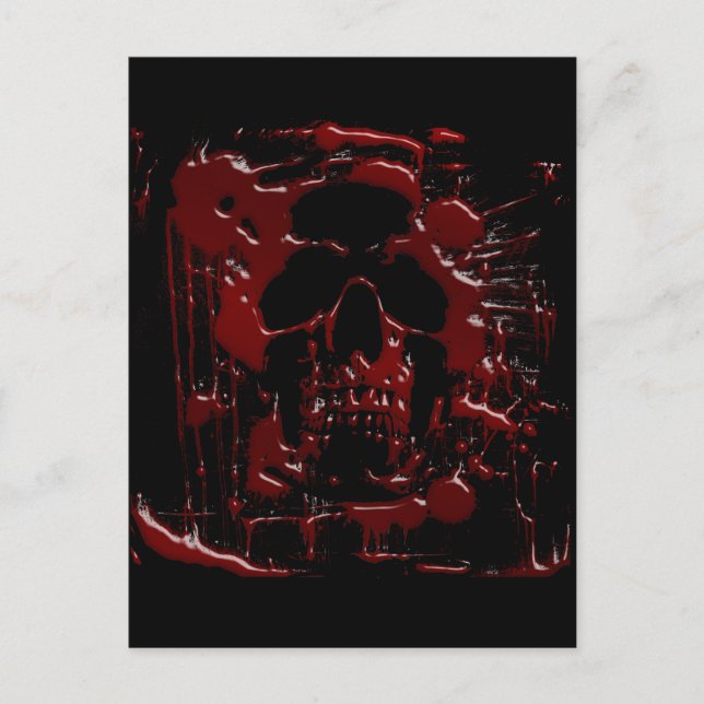 Blood Skull Postcard (Front)