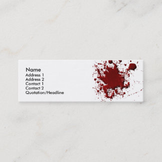 Blood Spatter Card