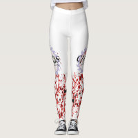 Blood Spatter Leggings Chaos Booty Shakers