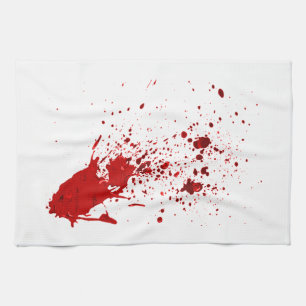 blood splatter 1 tea towel