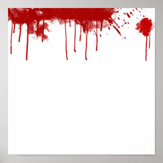Blood splatter 2 poster