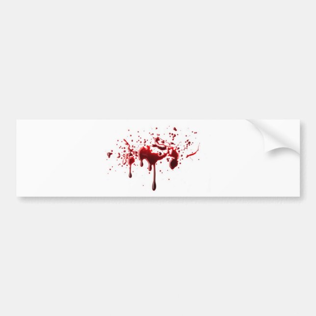 blood splatter 3 bumper sticker (Front)