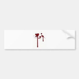 blood splatter 4 bumper sticker