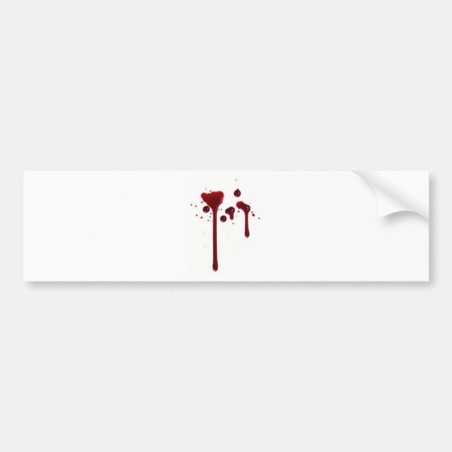 blood splatter 4 bumper sticker (Front)