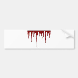 blood splatter 5 bumper sticker