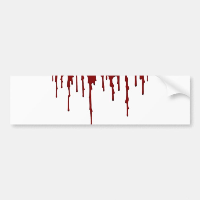 blood splatter 5.png bumper sticker (Front)