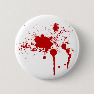 Blood Splatter 6 Cm Round Badge