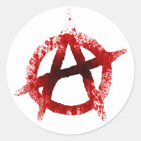 Blood Splatter Anarchy Symbol