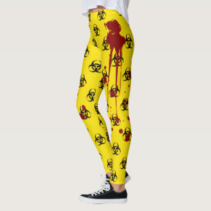 Blood Splatter Biohazard Leggings