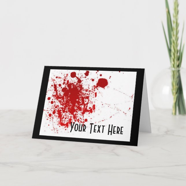 Blood Splatter Card (Front)