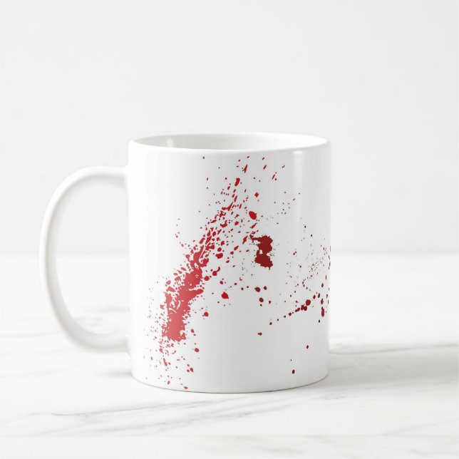Blood Splatter Coffee Mug (Left)