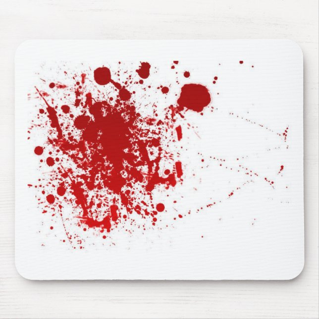 Blood Splatter Mouse Pad (Front)