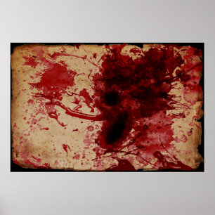 Blood Splatter Poster