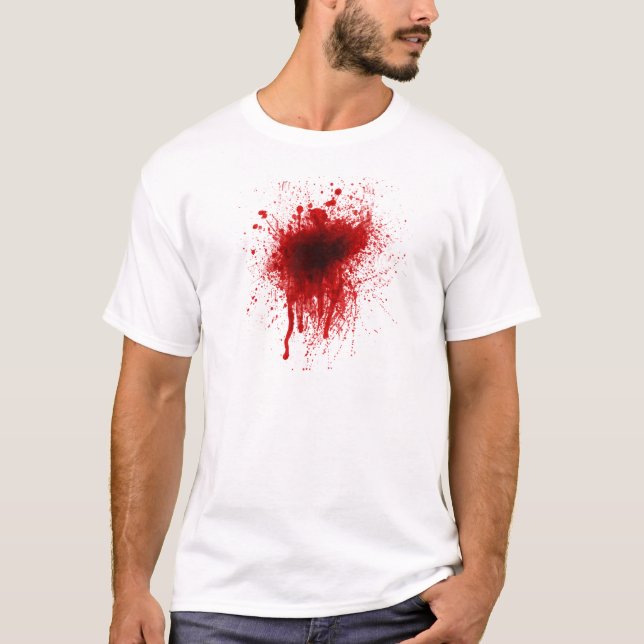 Blood Splatter Realistic T-Shirt (Front)