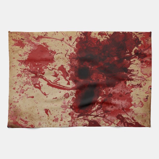Blood Splatter Tea Towel (Horizontal)