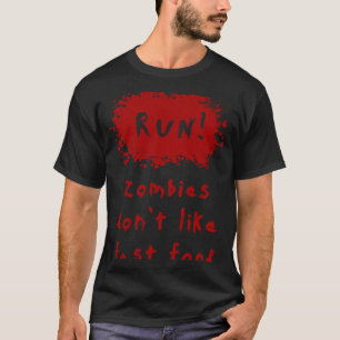 Blood Splatter Zombie Halloween T-Shirt
