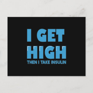 Blood Sugar Diabetes Joke Postcard