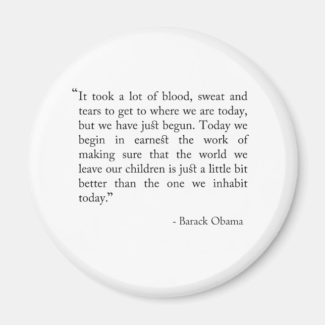 blood sweat and tears magnet (Front)