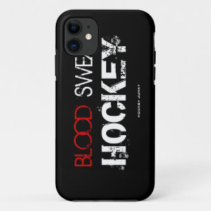 BLOOD SWEAT HOCKEY iPhone 11 CASE