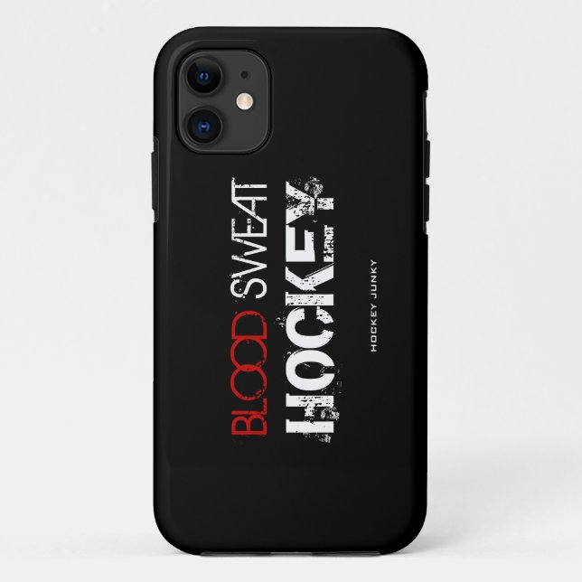 BLOOD SWEAT HOCKEY Case-Mate iPhone CASE (Back)