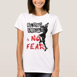 Blood Sweat No Fear Lacrosse Tee, Name & Number T-Shirt