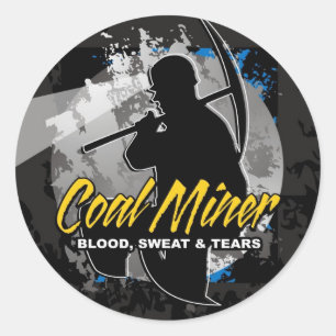 BLOOD, SWEAT & TEARS CLASSIC ROUND STICKER