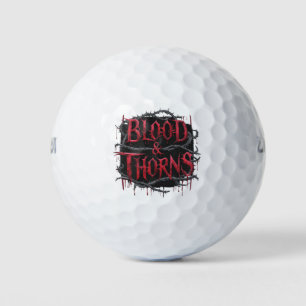 Blood & Thorns Gothic Design – Dark and Edgy Golf Balls