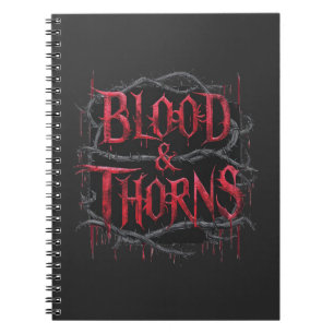 Blood & Thorns Gothic Design – Dark and Edgy Notebook