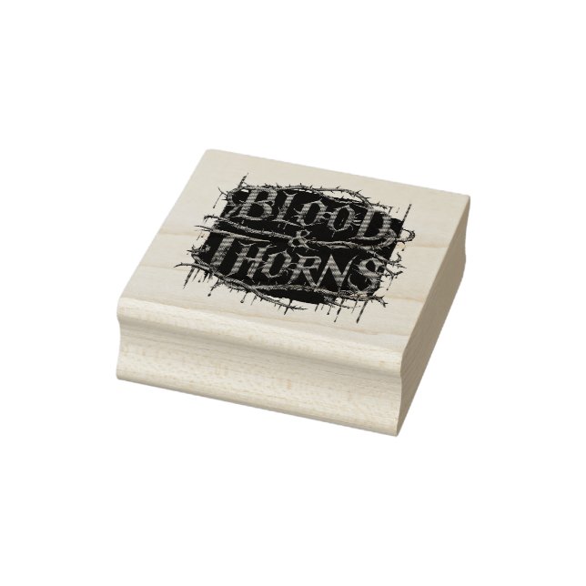 Blood & Thorns Gothic Design – Dark and Edgy  Rubber Stamp (Stamp)