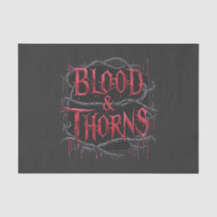 Blood & Thorns Gothic Design – Dark and Edgy Tissue Paper