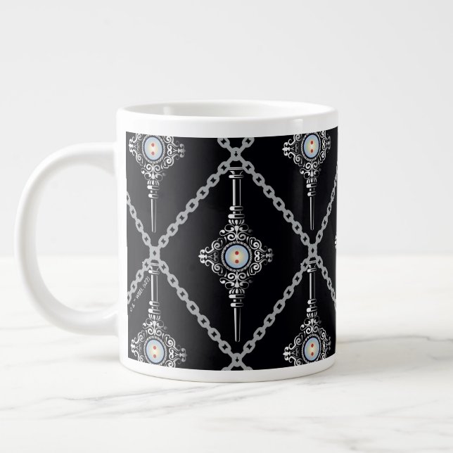 Blood Troth Pattern Large Coffee Mug (Left)