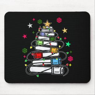 Blood Tube Christmas Tree Phlebotomist Tech Phleb  Mouse Pad