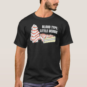 Blood Type Little Debbie Christmas Cake Inspired X T-Shirt