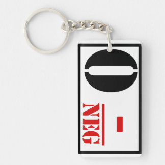 Blood Type O Negative Key Ring