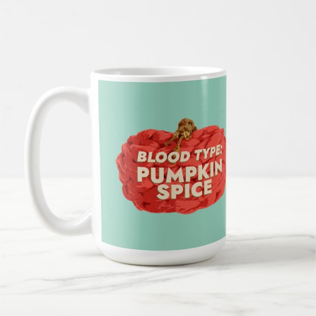 Blood Type: Pumpkin Spice Coffee Mug (Left)
