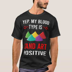 Blood Type Sand Art T-Shirt