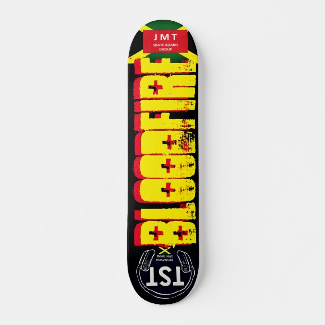 BLOODFIRE  JMT Skateboard, 7¾" Deck Skateboard (Front)