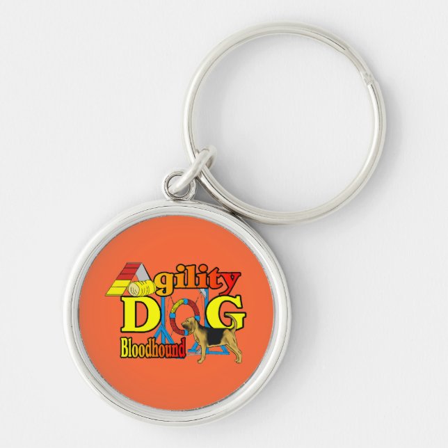 Bloodhound Agility Key Ring (Front)