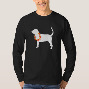 Bloodhound Aloha Hawaiian Lei Dog T-Shirt